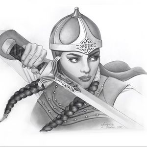 Woman Warrior Art Print